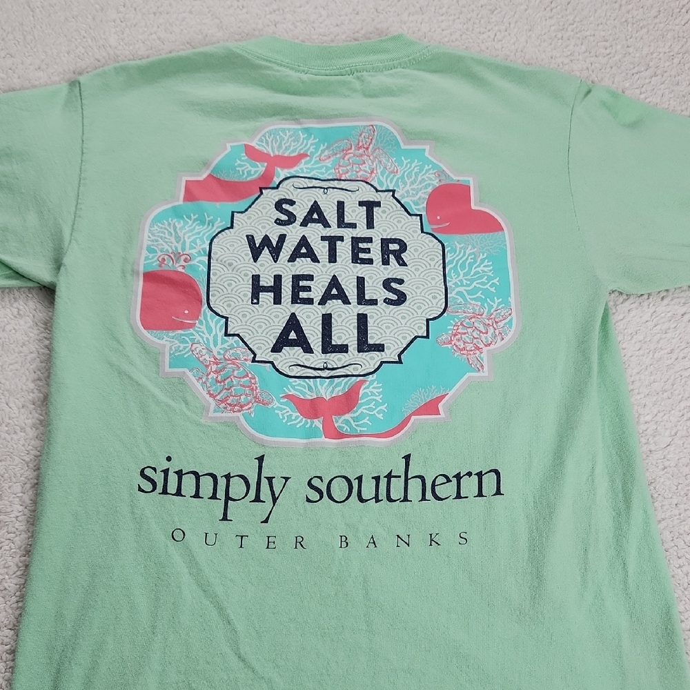 Simply Southern Mint Green Collection Tee